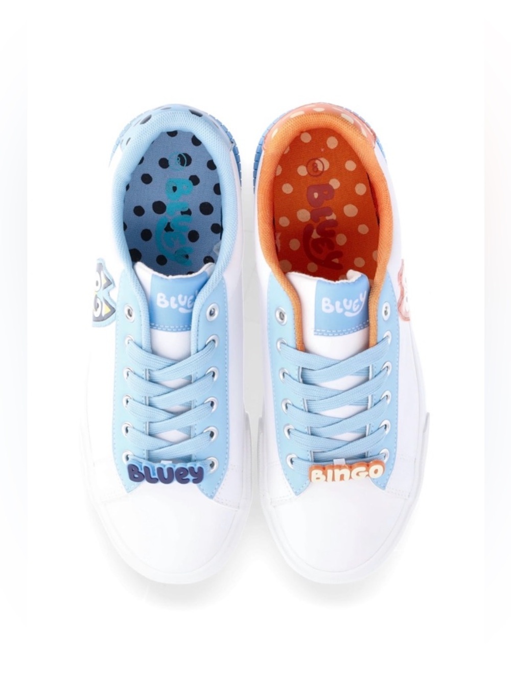 Women's Bluey and Bingo Court Sneakers, Sizes 11